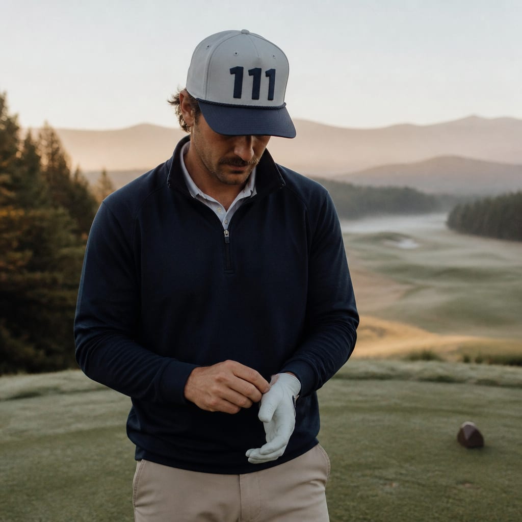 Angel Number 111 Golf Rope Cap, lifestyle