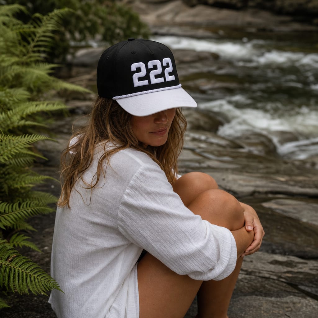 Angel Number 222 Classic Rope Cap, lifestyle