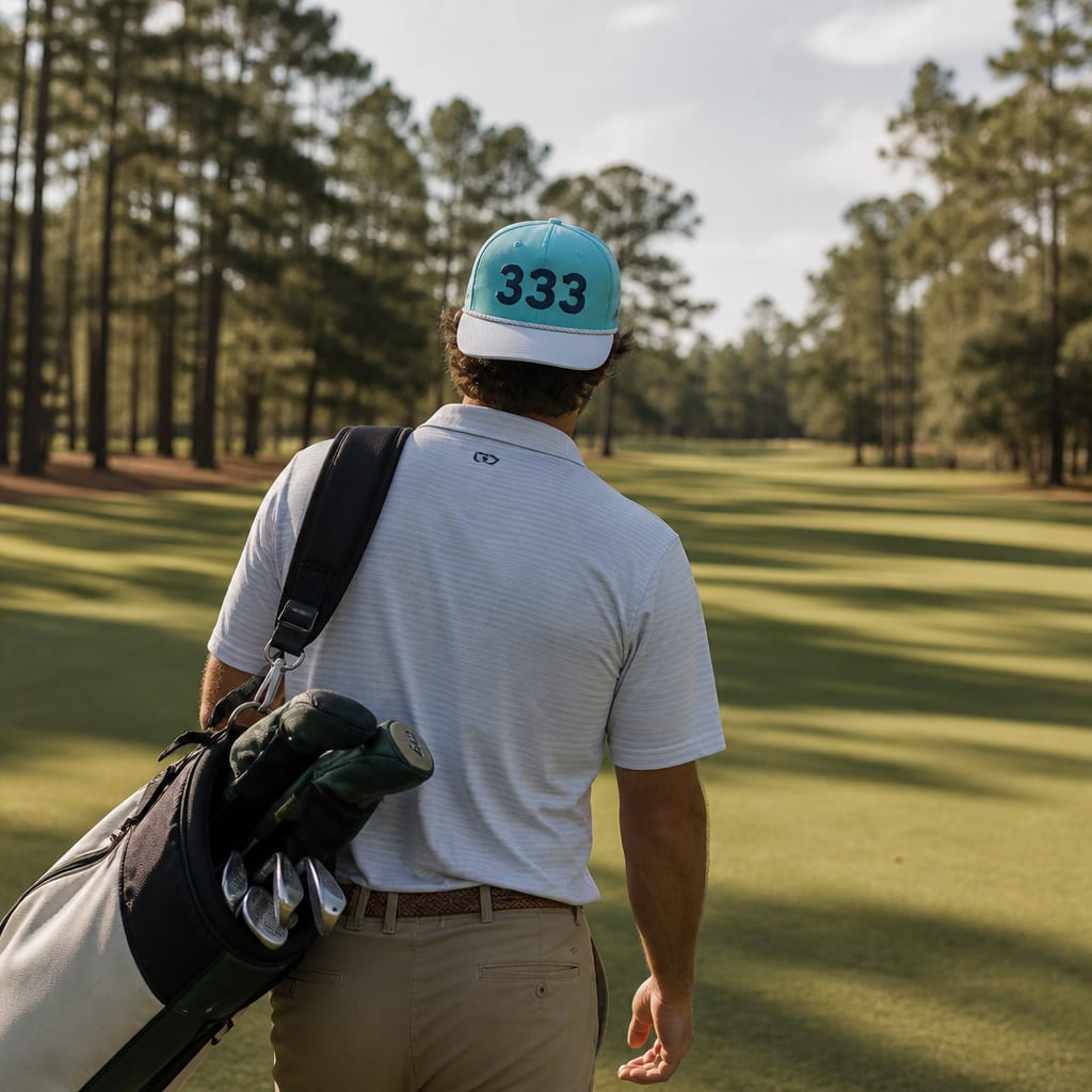 Angel Number 333 Golf Rope Cap, lifestyle