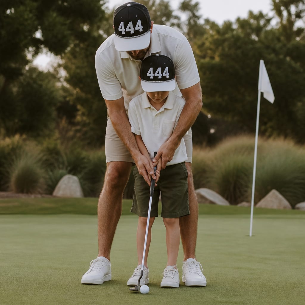 Angel Number 444 Golf Rope Cap, lifestyle