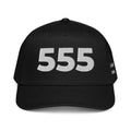 Angel Number 555 5 Panel Cap, Black, front