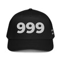Angel Number 999 5 Panel Cap, Black, front