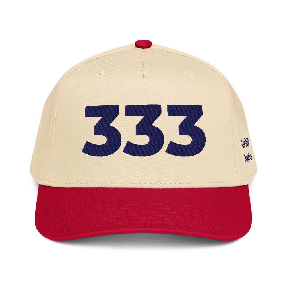 Angel Number 333 5 Panel Cap, side
