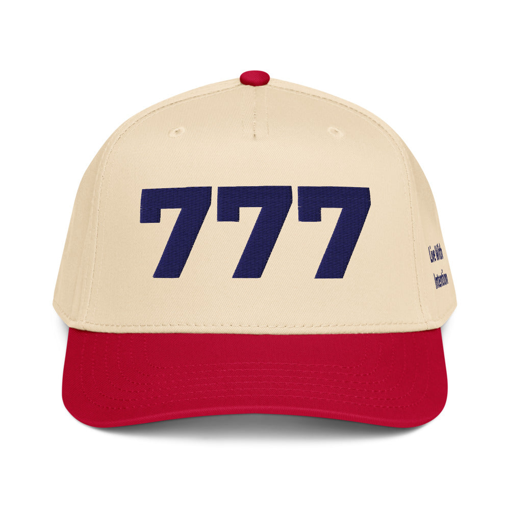 Angel Number 777 5 Panel Cap, side