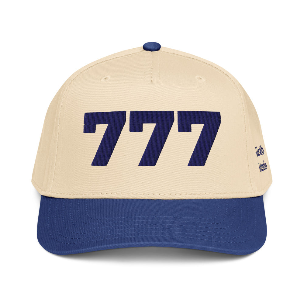 Angel Number 777 5 Panel Cap, front