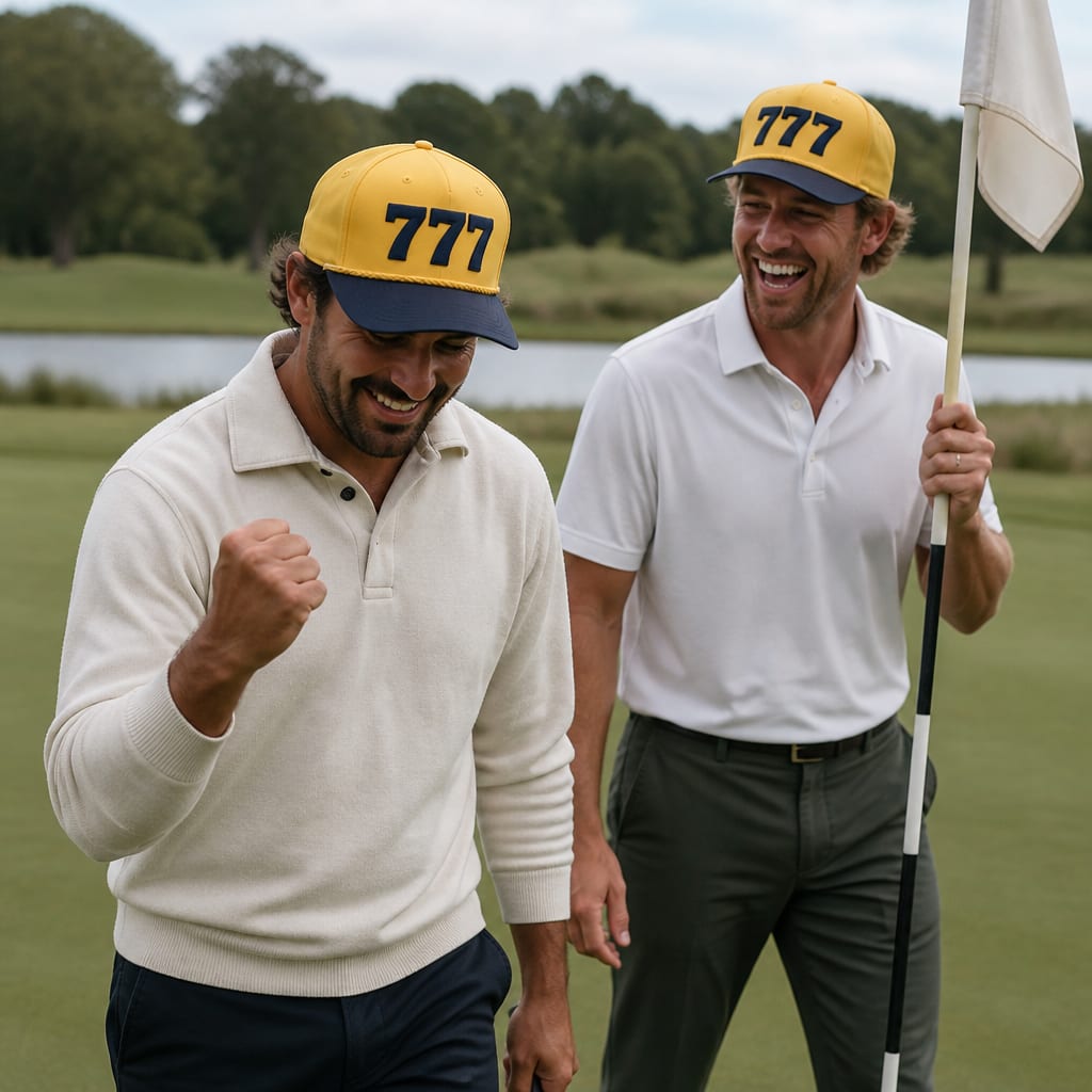 Angel Number 777 Golf Rope Cap, lifestyle
