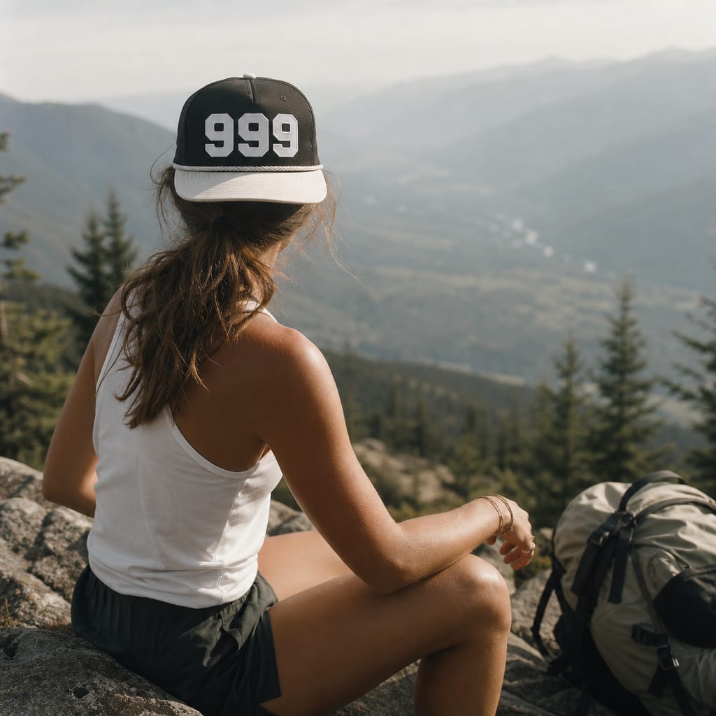 Angel Number 999 Classic Rope Cap, lifestyle