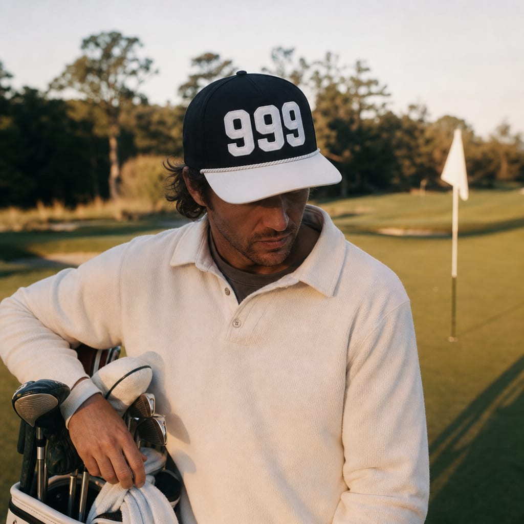 Angel Number 999 Golf Rope Cap, lifestyle