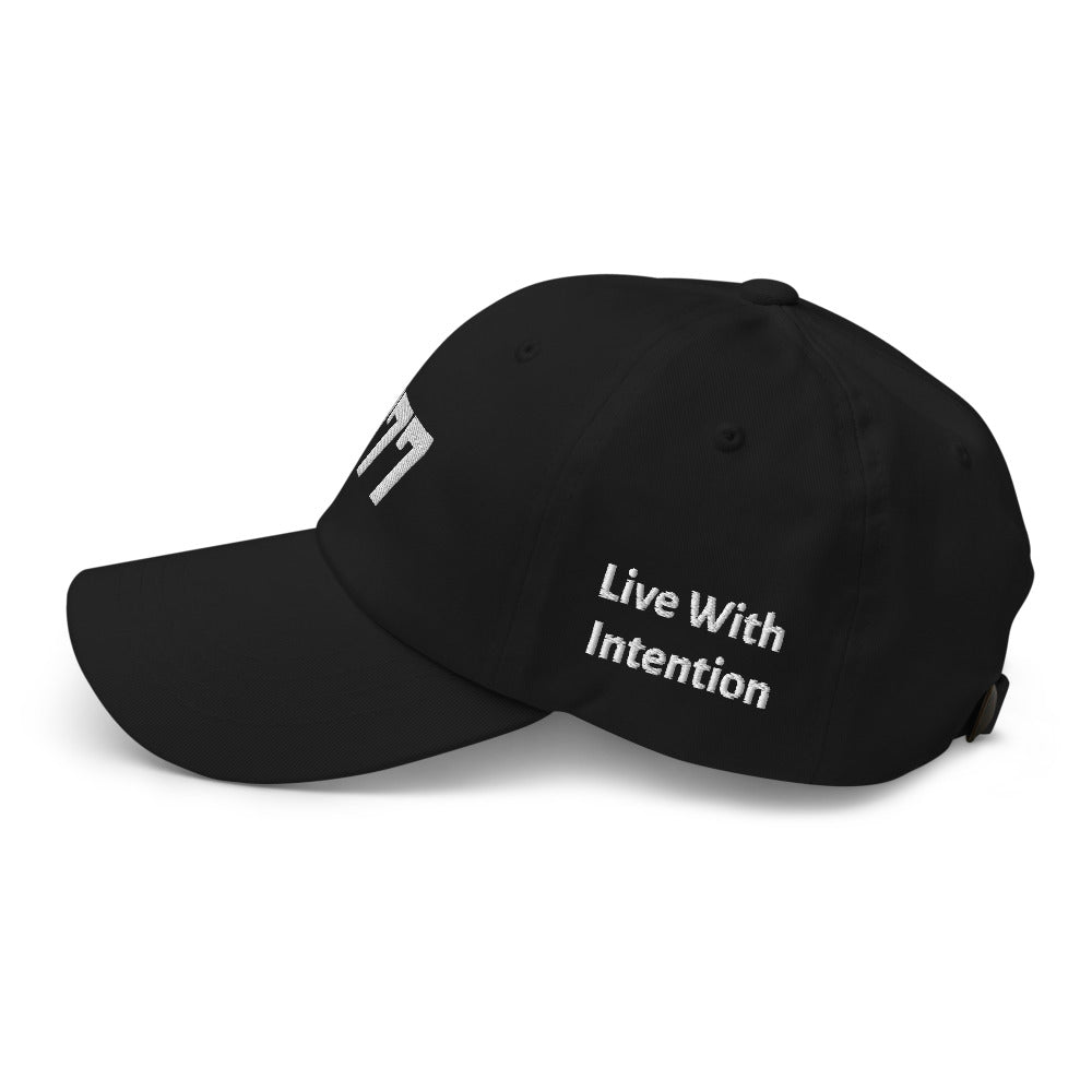 Angel Number 777 Dad Hat, side