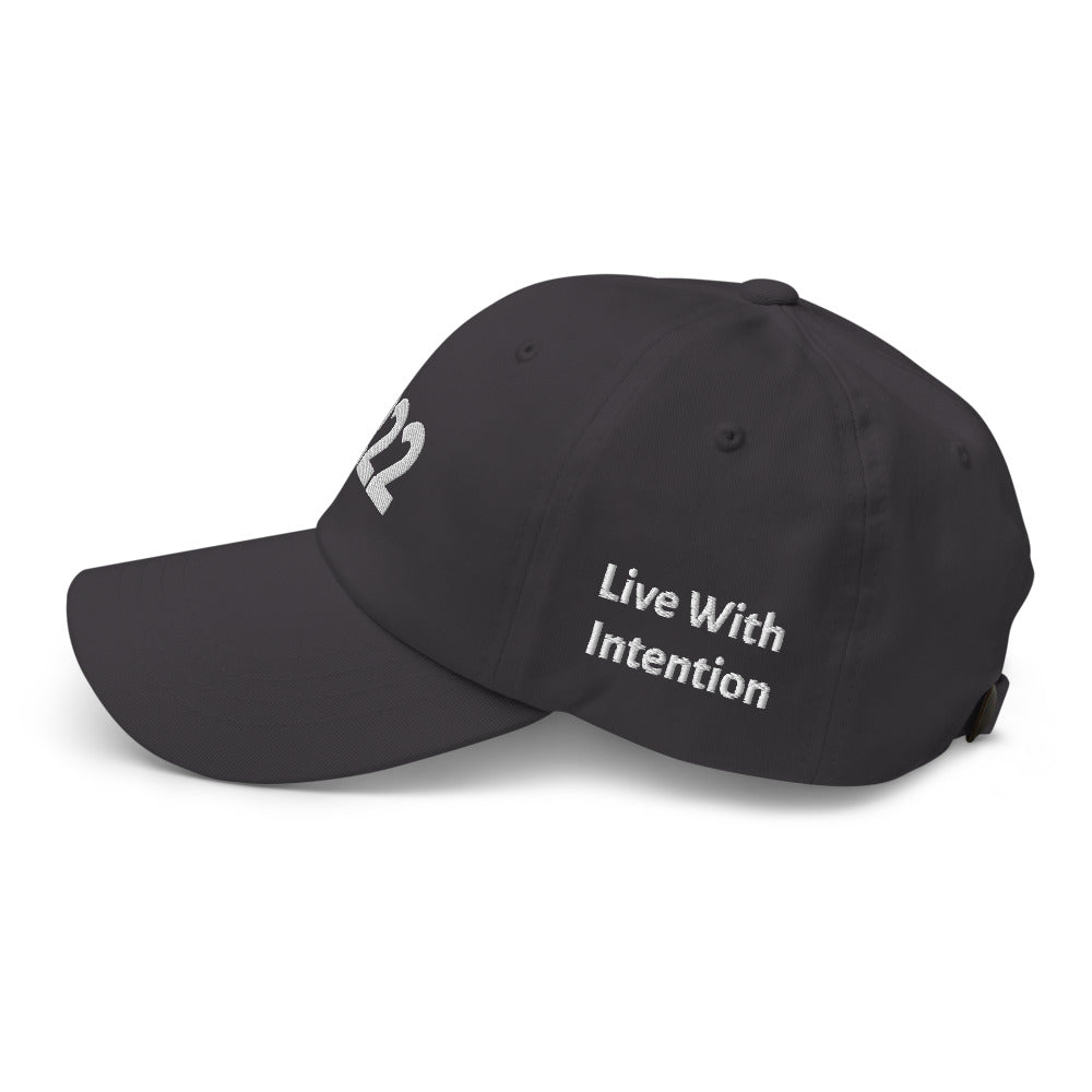 Angel Number 222 Dad Hat, side