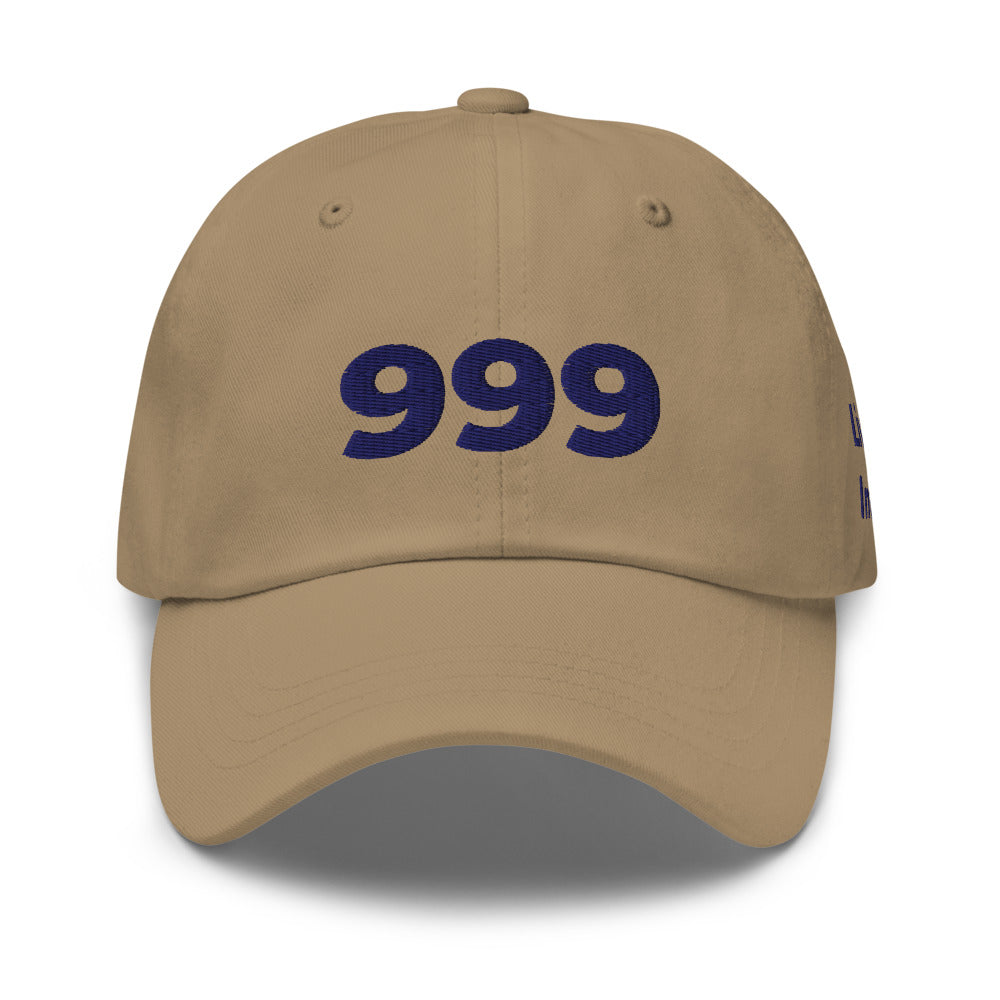 Angel Number 999 Dad Hat, Khaki, front