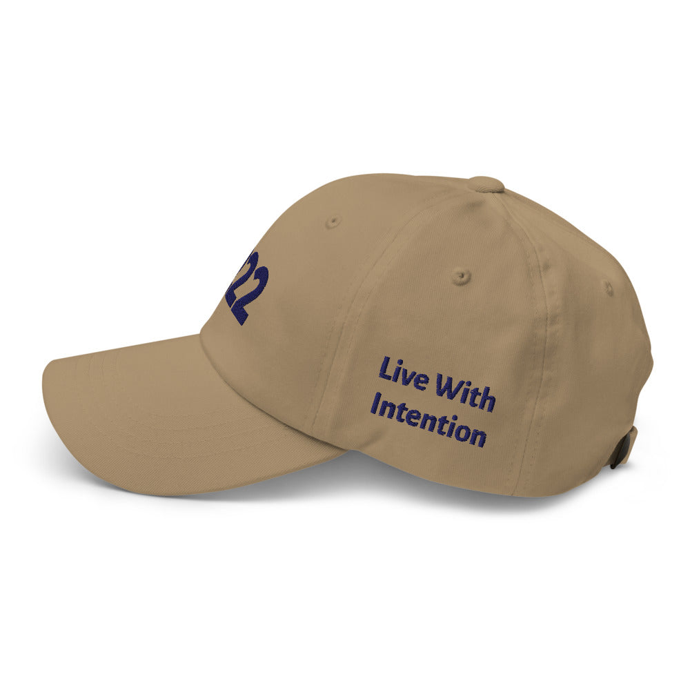 Angel Number 222 Dad Hat, side