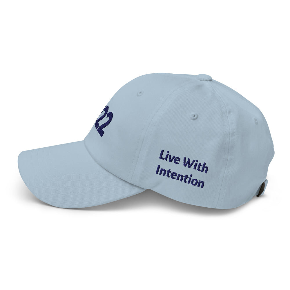 Angel Number 222 Dad Hat, side