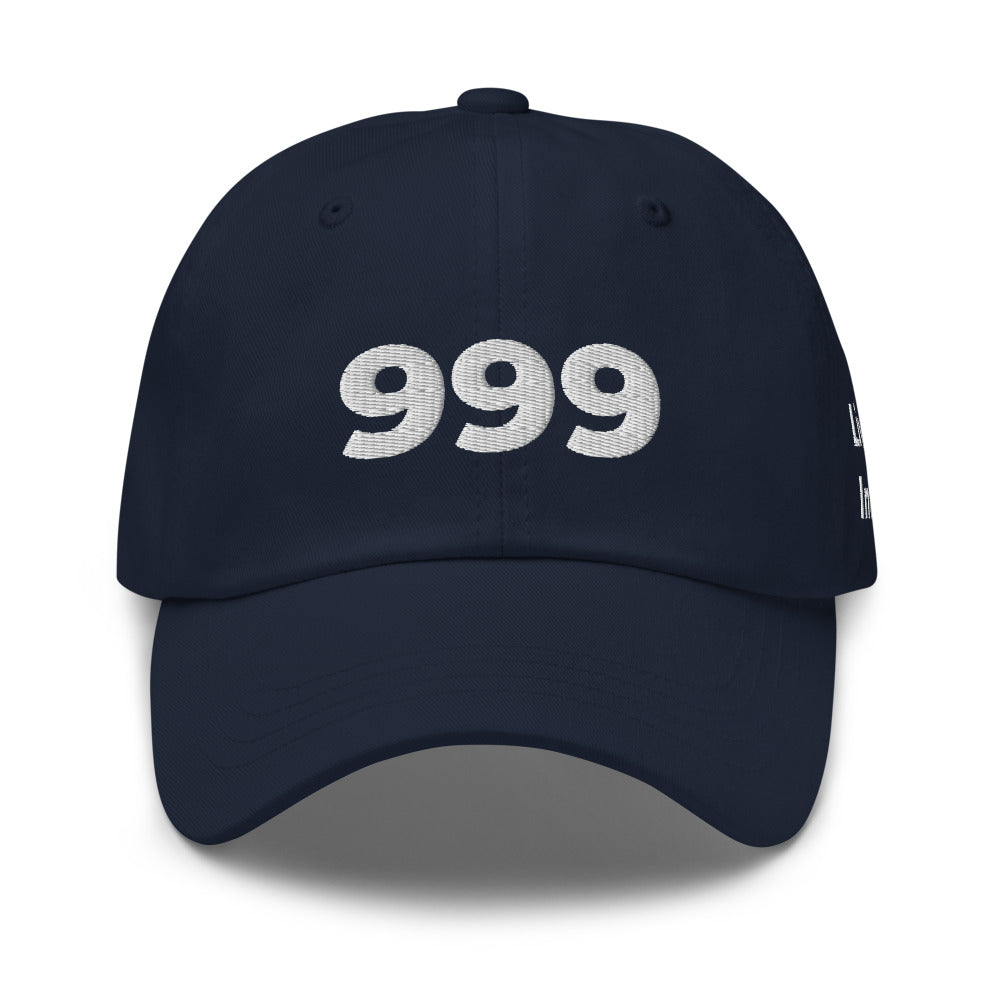 Angel Number 999 Dad Hat, Navy, front