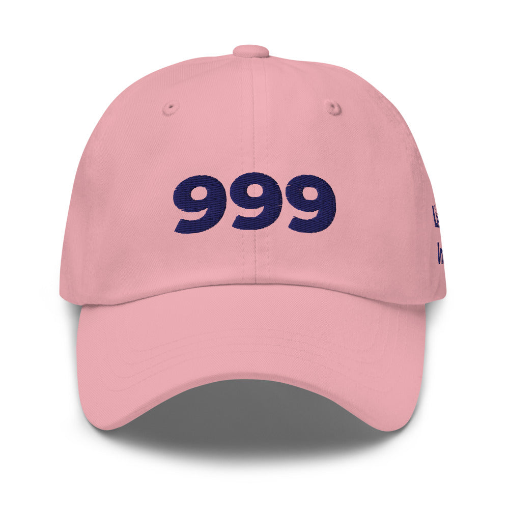 Angel Number 999 Dad Hat, Pink, front