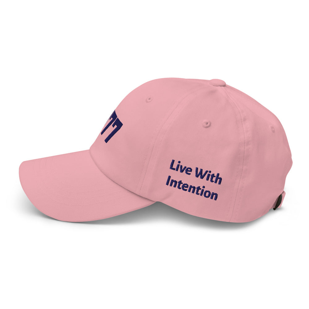 Angel Number 777 Dad Hat, side