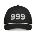 Angel Number 999 Classic Rope Cap, Black/White, front