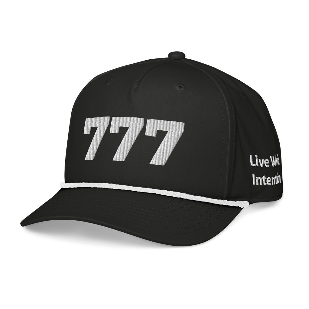 Angel Number 777 Classic Rope Cap, side
